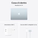 Apple Portatile MacBook Air 15'' con chip M4 (2025): progettato per Apple Intelligence, display Liquid Retina da 15,3'', 16GB di memoria unificata, 256GB di archiviazione SSD, Touch ID; Celeste - 6