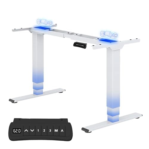 Flexispot E5 height adjustable desk height, adjustable table, frame fits all standard table tops. With memory control and soft start/stop.