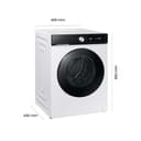 Samsung WD1BDB7B85GEU2 Bespoke AI Waschtrockner, 11+6 kg, Extra Energiesparend, EEK: D/A (-10%), Waschmaschine und Trockner in einem, QuickDrive, Ecobubble, AI Wash, SuperSpeed 39 Min., Weiß - 2