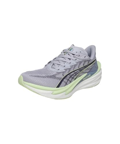 PUMA Deviate Nitro 4 Damen-Laufschuhe, Silberfarben, Grün, 40.5 EU