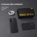 POCO X8 Pro, Smartphone 12+512GB, Dimensity 8500-Ultra, Batteria 6500mAh (typ), Display AMOLED ultra luminoso, Fotocamera 50MP con OIS, Bianco, Garanzia 2 anni+1 anno extra, Caricatore non incluso - 4