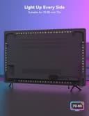 Govee RGBIC TV Backlight 4.6M for 70-80 inch TVs, Smart Strip with Wi-Fi and Bluetooth, Works Alexa & Google Assistant, 219+ Modes, Music Sync, Adapter Power - 8