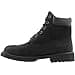 Timberland - 6 In Premium Waterproof, Botas Clasicas Unisex Niños, Negro (Black Nubuck), 38 EU - 4