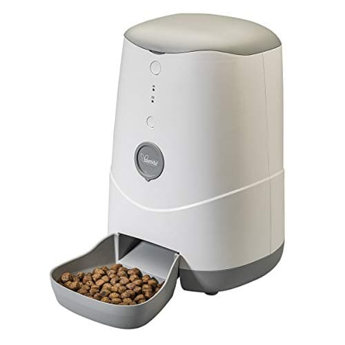 HI.PET PDE3S Distributore cibo gatti e cani intelligente Smart WiFi, dispenser automatico cibo animali Crocchette e Croccantini, Compatibile iOS Android, programma quantita' giornaliere o settimanali