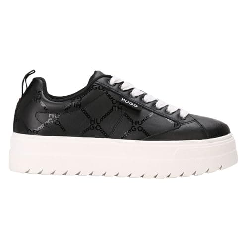 HUGO Lyssa_Tenn_pupntfly, Zapatillas Mujer, Black, 41 EU