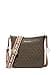 Michael Kors Jet Set Travel Small Signature Logo Shoulder Bag Brown - 1