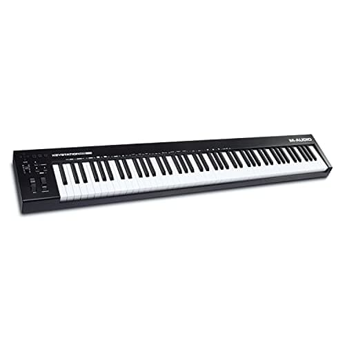 M-Audio Keystation 88 MK3 - Teclado controlador MIDI USB con 88 teclas semipesadas para manejar sintetizadores virtuales y parámetros de DAW