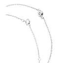 MIORE Bracciale da donna con diamante solitario 0,03 carati in oro bianco 9 carati/oro 375, lunghezza 18,5 cm - 2