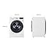 LG Electronics V7WD96H1A Washer Dryer with AI DD, 9 kg Wash, 6 kg Drying, 1400 rpm, Steam, TurboWash 360°, Feel-Good Drum, Wi-Fi Function, White - 5