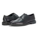 HUGO Brushed Leather Derby Dress Shoe, Oxford Hombre, Jade Negro, 44 EU - 4