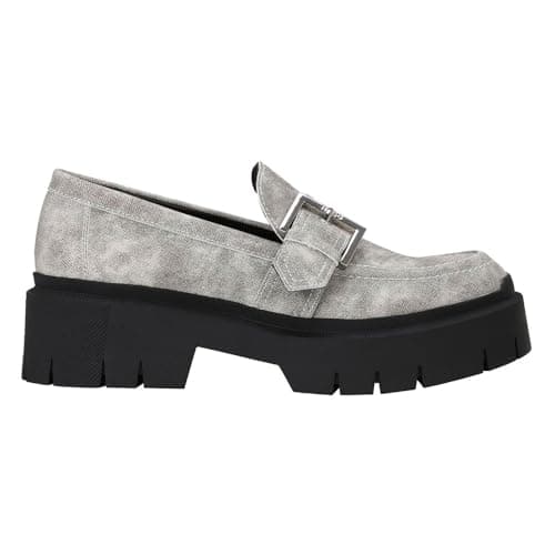 Hugo Women's Kris BKDPU Loafer_Flats, Open Grey60, 9 UK