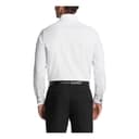 Calvin Klein Men's Non Iron Slim Fit Herringbone French Cuff Dress Shirt, White, Large - 2