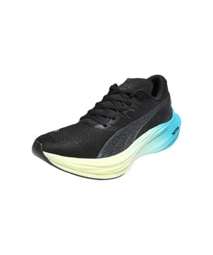 Puma Uomini Deviate Nitro 3 Scarpe Da Corsa Sneaker Neutral Puma Black-Speed Blue - Nero 44