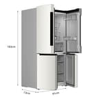 Bosch Home & Kitchen Appliances KFN96APEAG French Door Fridge Freezer with XXL Capacity, NoFrost, HomeConnect, VitaFresh XXL Pro 0C, 183 x 91 cm, Silver, Freestanding, Serie 6 - 3