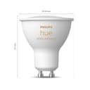 Philips Hue White Ambiance, Faretto LED Smart GU10, Luce Bianca da calda a fredda, 400lm, Compatibile con Bluetooth, controllo vocale con Alexa, Apple Home e Google Assistant, pack da 3 - 7