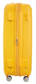 American Tourister Soundbox - Hard Shell Suitcase 77 cm Large - Trolley Suitcase with 4 wheels, TSA Lock, Expandable & Light - 97/110 L - Yellow (Golden Yellow) - 5