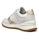 Geox Damen D Desya Sneaker, White Lt Gold, 39 EU - 5