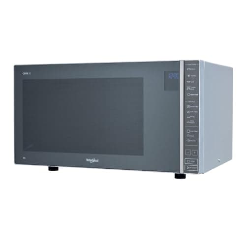 Whirlpool MWP 304 M – Dimensiones 53,9 cm x 39,8 cm x 30,0 cm Horno microondas 30 litros con potencia 900 W microondas y parrilla 1050 W horno microondas con función vapor.