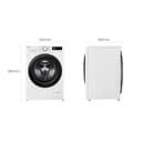 LG W4WR42966, Klasse A/D, Frontlader-Waschtrockner 9-6 kg, 62 x 60 x 85 cm, Wi-Fi, AI Direct Drive, Tiefenreinigung mit Dampf, TurboWash 360, Sicherheitsglastür, Weiß - Bullaugenring: Schwarz - 5