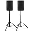 Power Dynamics PD412A - Pack de Sonido 2800W, con Bluetooth, woofer de 12 Pulgadas, Soporte de Suelo con Altura máxima de 1,75 cm y Bolsa de Transporte, Ideal para amenizar Tus Fiestas y Eventos - 1