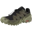 Salomon Speedcross 6 - Tenis para hombre, Std, Negro/Turba/Verde Liquen Profundo, 12 - 4