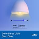 Tapo L530E alexa Lampe E27, Energie sparen, Mehrfarbrige dimmbare smarte WLAN Glühbirne, Smart home alexa zubehör, Abläufe und Zeitpläne, Kein Hub notwendig - 3