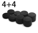 GIOPUEY Joystick Thumb Stick Grips Cap Compatible con PlayStation Portal Remote Player, 8 Pack Silicone Thumb Grip Caps Joystick Caps Protective Case Funda Protectora, Soft Anti-Slip - Black - 2