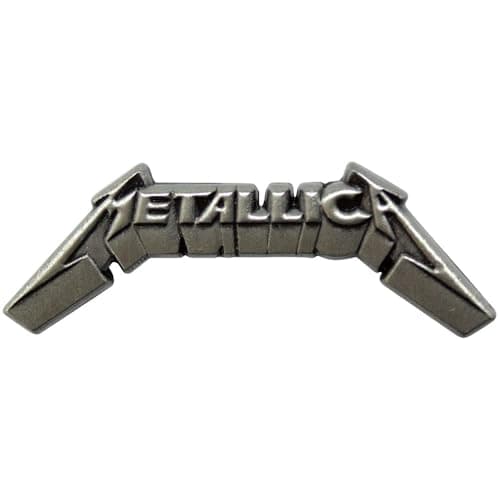 Metallica 3D Band Logo Pin Badge Size One Size