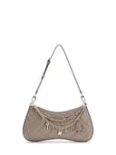 GUESS Schultertasche Libby Shoulder Bag Dark Taupe - 1