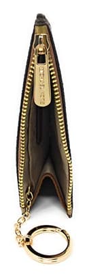 Michael Kors Jet Set Travel - Custodia piccola con cerniera con porta carte d'identità, twill rivestito in PVC, marrone e ghiandola, taglia unica, twill, Marrone e ghianda, Taille unique, Twill - 5