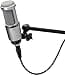 Audio-Technica AT2020GM Microfono cardioide a condensatore (connessione XLR) per voce fuori campo, podcasting, streaming e registrazione, Metallico - 2