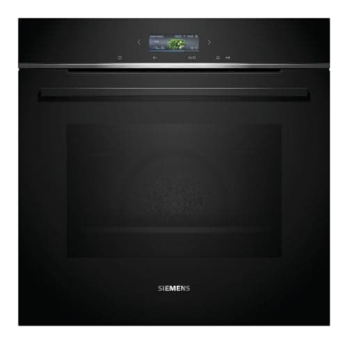 Siemens HB734G1B1, iQ700 - Forno intelligente da incasso, 60 x 60 cm, Made in Germany, nero, ecoClean & humidClean, autopulente, Air Fry, programmi automatici, touch screen colorato, efficienza