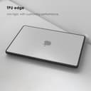 eleger bruchsicher Hülle kompatibel mit MacBook Air 15 Zoll M5 A3448 M4 A3241 M3 A3114 M2 A2941, Ausgabe 2026 2025 2024 2023, schwarzer TPU Stoßstange & Harte PC Case, Matt klar - 3