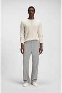 BOSS Aiden_Tenn_sgrpu, Entrenadores de Tenis Hombre, Beige Claro, 43 EU - 2