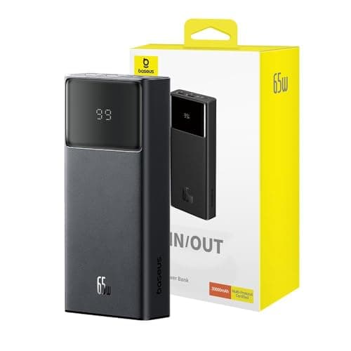 Power Bank Baseus Star-Lord, 20000mAh 65W USB - USB-C Cable (White)