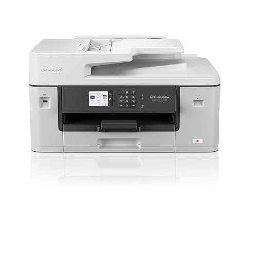 Brother MFC-J6540DWE Stampante multifunzione inkjet A3 professionale, rete wireless, Stampa su 2 lati in A4 e A 3, Display touchscreen a colori da 6,8cm, Singolo cassetto, scansione e fax, Copia Scan