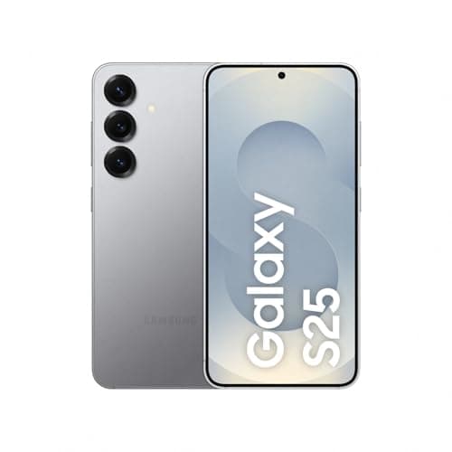 Samsung Galaxy S25 AI Smartphone with Galaxy AI, No Contract, Mobile Phone with Android, 12GB RAM, 128GB Memory, 50MP Camera, Silver Shadow, 3 Year Manufacturer Warranty [Exclusive on Amazon]