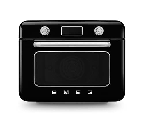 Smeg COF01BLUK 50’s Style Countertop Combi Oven with Galileo Multicooking Technology, 10 in 1 Functions, 1800W, Black