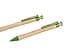 econovo Retractable Ballpoint Pen 1.0 mm / Pack of 2 / 100% Biodegradable Bamboo / Hole for Hanging Blister / Office Preschool and School - 3