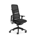 Steelcase Please Air Ergonomischer Bürodrehstuhl mit höhenverstellbarer Lumbalstütze Onyx/Schwarz - 1