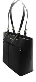 Michael Kors Jet Sest Travel Medium Double Pocket Tote, Schwarz Leder - 5