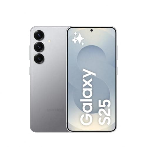 Samsung Galaxy S25 256GB Teléfono Móvil con IA, Galaxy AI, 12GB RAM, Cámara 50MP, Dual SIM, IP68, Garantía del Fabricante 3 Años + 1 Año Extra, Color Gris (Versión Española)