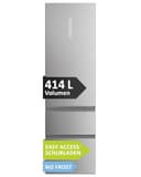 Haier HTW5620DNMG Frigorifero combinato 3D 60 Serie 5, Libera installazione, 3 porte, No Frost, Luce Led, Inox, L x P x A (mm) 595x667x2050, Classe D - 1