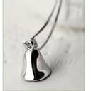KUTCEK Collar de plata 925 con colgante de campana para mujer, cadena de clavícula, diseño minimalista, regalo para su delicada elegancia - 4