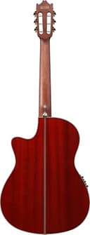 Ibanez GA35TCE-SRR Classical Electro Acoustic Guitar – Thinline Cutaway Nylon String with Spruce Top, Sapele Back & Sides, Undersaddle Pickup, AEQ210T Preamp & Onboard Tuner - Sapphire Red High Gloss - 3
