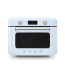 Smeg, Forno Combinato a Vapore da Appoggio COF01PBEU, 10 Funzioni di Cottura, 33 Ricette Automatiche, Serbataio Estraibile, Cottura a Vapore, Funzione Decalcificazione, Potenza 1800W, Azzurro Pastello - 1
