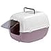 Ferplast Prima Cat Toilet Home, 52.5 x 39.5 x 38 cm, Burgundy - 1
