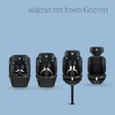 Maxi-Cosi Emerald 360 S i-Size, Autositz 360 Grad drehbar, 0–12 Jahre (40–150 cm), Auto Kindersitz, Baby Autositz, FlexiSpin-Drehung, 4 Liegepositionen, G-CELL Seitenaufprallschutz, Tonal Black - 7