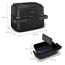 Philips Airfryer Serie 1000, Friggitrice ad aria con singolo/doppio cestello flexi da 7.1L e separatore, doppia resistenza e termostasti separati, RapidAir, 10 modalità, compatto, HomeID (NA154/00) - 10