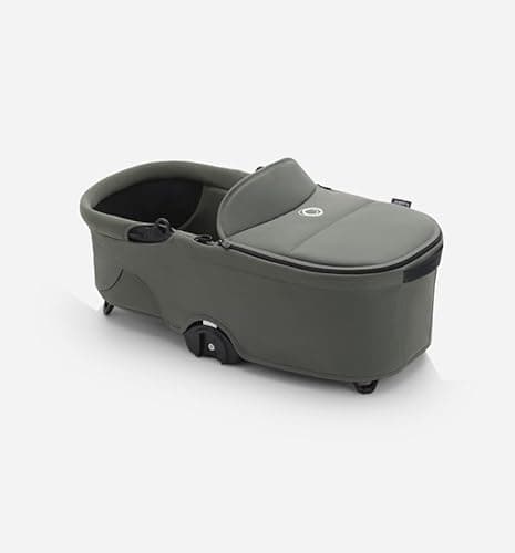 Bugaboo Capazo Dragonfly, Capazo con Colchón Ventilado y Protector, Plegado fácil con una Mano con capazo o Silla, Compatible con el Carrito Urbano Dragonfly, Forest Green